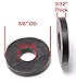 100 Pack EPDM Rubber Flat Washers, 5/8