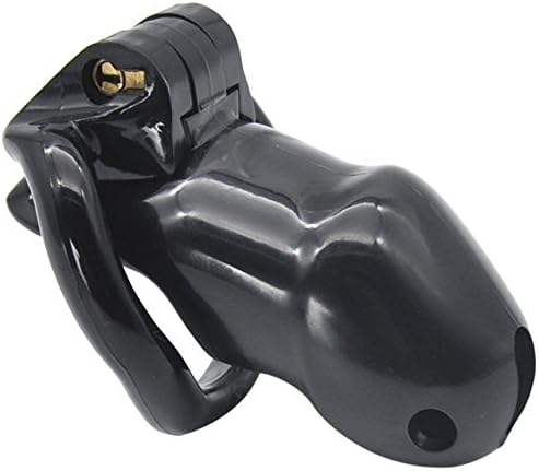 The Bondage Locker Chastity Cage Resin Cage Belt Chastity Device, Black