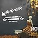 Coogam 200+ Pcs Christmas Window Decoration Window DIY Sticker Cling - Removable Snowflake Bell Reindeer Balloon Decal for Mirror Glass Door Car Body Holiday Xmas (4 Sheet 2019 Upgraded Version)
