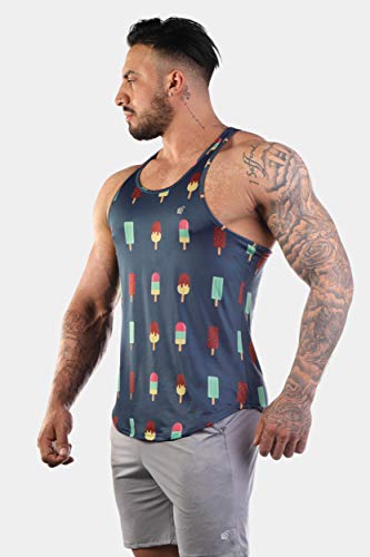 Jed North Bodybuilding Tank Top Gym Stringer Y-Back Muscle Racerback