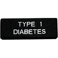 Medical alert Type 1 diabetes - watch sleeve alert x 2 pack suits most bands.