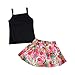 FEITONG 1Set Summer Baby Girls T-shirt + Floral Skirt Set Kids Dress Outfits
