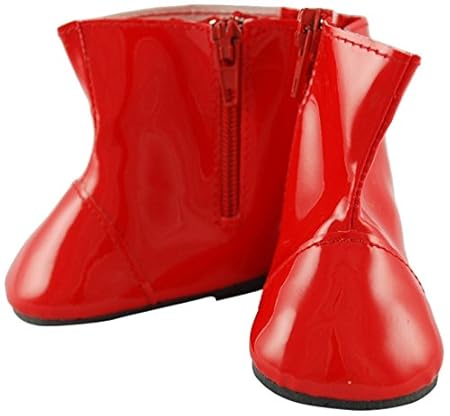 Unique Doll Clothing Red Colored Rain Boots for 18 Including The American Girl Line Doll