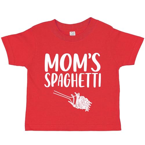 Tees & Tails Mom's Spaghetti 90s Hip Hop Retro Baby Infant Toddler Tee Shirt (Assorted Colors)