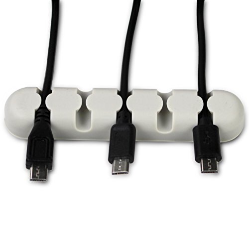Bins & Things Cable Management Box and Power Strip Organizer | Large - White | Entertainment Center, USB, Computer, Charging Cords | Home and Office Organization | Compact, Discrete Safety