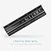 Aoesim Replacement for HP MU06 Notebook Battery 593553-001 G62 G32 G42 G42T G56 G72 G4 G6 G6T G7; Compaq Presaio CQ32 CQ42 CQ43 CQ56 CQ62 Series ; HP Envy 17 (Black)