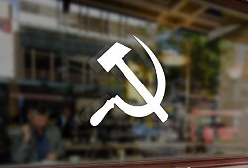 25cm Soviet hammer and sickle Vinyl Stickers Funny Decal Bumper Car Auto Computer Laptop Wall Window Glass Skateboard Snowboard Helmet