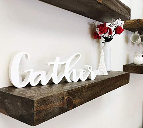 Rustic Wood Floating Shelf