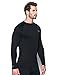 Under Armour Men's Base 4.0 Crew, Black (001)/Steel, X-Large
