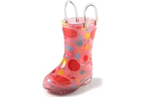 Puddle Play Rain Boots Girls Bubble Polka Dots - Size 5 Toddler