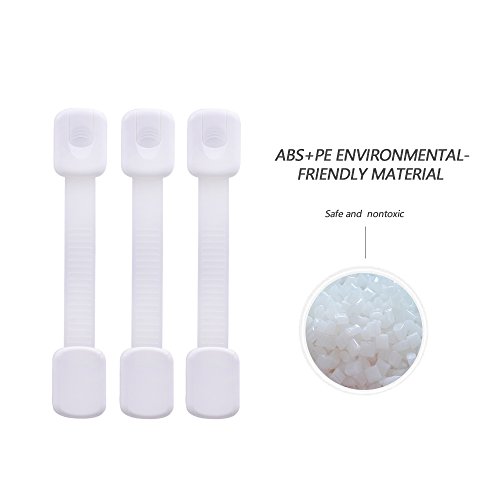 image for EVILTO Baby Safety Locks 6 Pcs No Tools Or Drilling Latches with 3M Ad