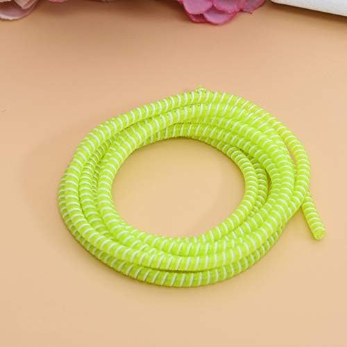 Tabanlly Universal Spiral Strain Relief Cord,1.4M Wire Organizer Cable Protectors Relief Cord Sleeves