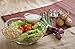 Adorn Crystal Clear Plastic Chips n' Dips/Salad Bowl with 2 Detachable Dip Cups Set