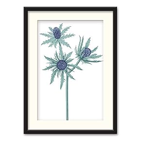 Black Framed Canvas Wall Art Nordic Style Plant Home Artwork Decoration for Living Room, Bedroom - 23x31 inches