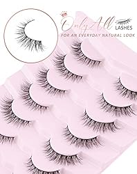 Onlyall Natural Lashes Wispy Lashes Natural Look