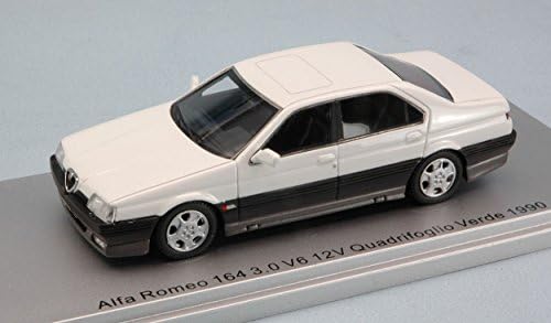 KESS MODEL KS43000206 ALFA ROMEO 164 3.0 12V QUADRIFOGLIO VERDE 1990 WHITE 1:43