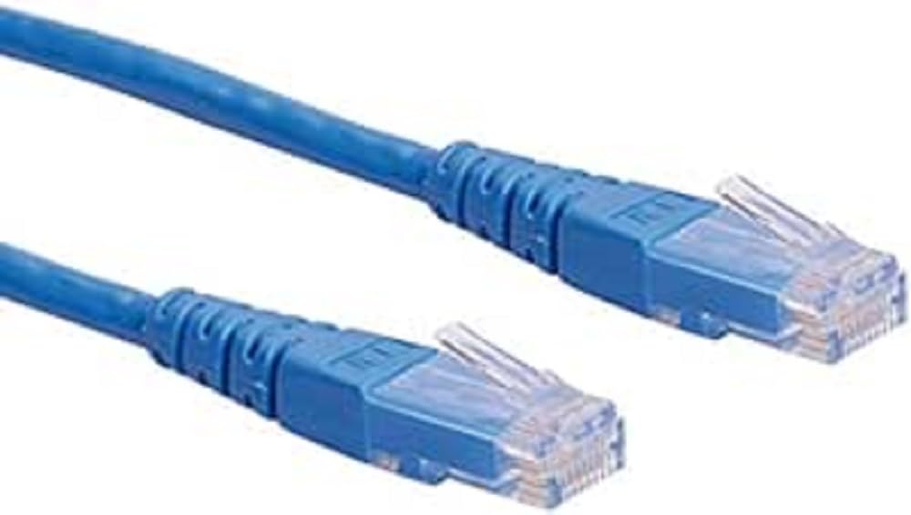 Roline Lan Cable Cat 6 - Utp Ethernet Network Cable with Rj45 Connector Blue 3 M