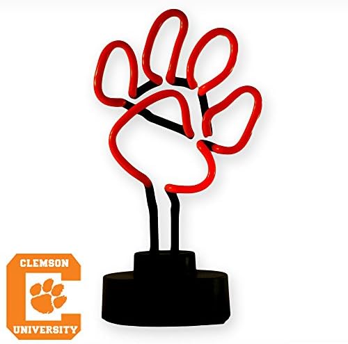 Clemson Tigers Table Top Neon Light