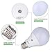E27 or E26 LED Dusk to Dawn Sensor Light Bulbs Built-in Photosensor Detection Auto Switch Light Indoor/Outdoor Lighting Lamp for Porch Hallway Patio Garage (9W 810Lumens, Warm White 3000K)