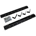 Reese Towpower 30035 20K Fifth Wheel Rail Kit, Black Powder Coat 46.5 inch