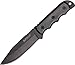 MTech USA MT-20-35 Series Fixed Blade Knife, Black Drop Point Blade, Plastic Handle, 8-Inch Overall