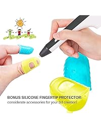 Pluma 3D, pluma de impresión 3D, pluma de impresora 3D, pluma de dibujo 3D para niños, adultos, amigos Compatible con filamento de PLA, garabatos, artista, bricolaje, dibujo, pluma azul 3D, negro