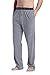 CYZ Men's 100% Cotton Jersey Knit Pajama Pants with Elastic Waistband-Darkgrey-L