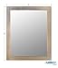 MONOINSIDE Framed Decorative Wall Mounted Mirror, Wooden Finish Frame, 23