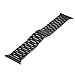 iiteeology Compatible with Apple Watch Band Series 11/10/9/8/7 46mm/45mm, Ultra 3/Ultra 2 49mm, Series 6/5/4 SE 3 44mm, Series 3/2/1 42mm, Stainless Steel Metal Link Band for iWatch - Black