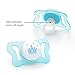 Chicco PhysioForma mi-cro Newborn Pacifier for Babies 0-2m, Teal, Orthodontic Nipple, BPA-Free, 2-Count in Sterilizing Case