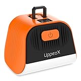 UpperX Camping Lantern Rechargeable, Portable LED Lamp 4000mAh Power Bank Phone Charger Tent Flashlights 5 Lighting Modes IPX65 Water Resistant Shock Proof for Hiking Fishing Indoor Outdoor Emergency