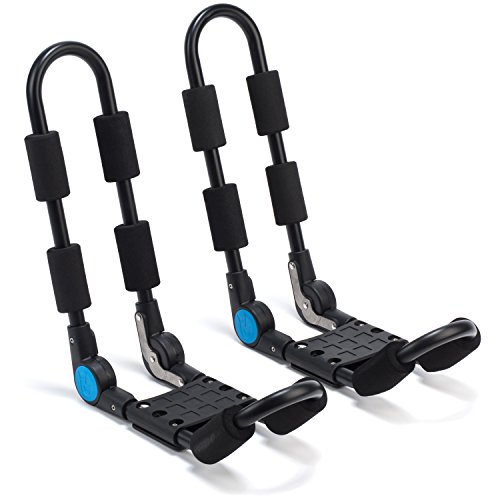 universal kayak carrier roof rack by vault cargo – set of