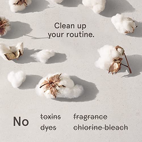 LOLA Organic Cotton Unscented Tampons, Regular Absorbency 80 Count