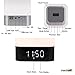 Wireless Bluetooth 4.0 Speaker Portable HIFI Stereo with Led Light Lamp and Alarm Clock, Hands-free Calls,Quality Sound, Touch Sensor, MP3 Player, Support SD TF Card, 3.5mm AUX Jack (White)
