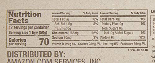 image for Amazon Brand - Happy Belly Cage-Free, Vegetarian Fed, Large White Eggs