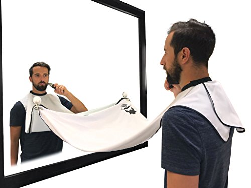 image for Beard Bib, Beard Hair Catcher, Beard Cape Apron for Shaving and Groomi