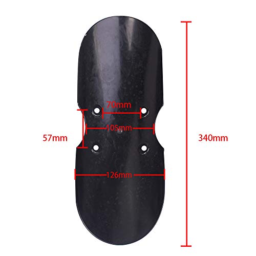 AQIMY Motorcycle Short Front Fender Mudguard for Triumph Bonneville T100 Scrambler Thruxton 900 2001-2016