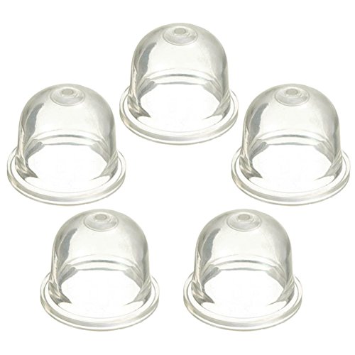 Zeroyoyo Pack of 5 Primer Bulb For Stihl Homelite Echo Stihl Ryobi Poulan Zama Primer Gas Fuel Bulb Pump Bulbs