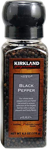 Kirkland Signature Whole Black Peppercorns, Adjustable Ceramic Grinder. 6.3 oz (Pack of 2) - Thumbnail 5