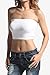 Themogan Women'S Basic Seamless Bra Top Bandeau Black/White/Khaki, One Size
