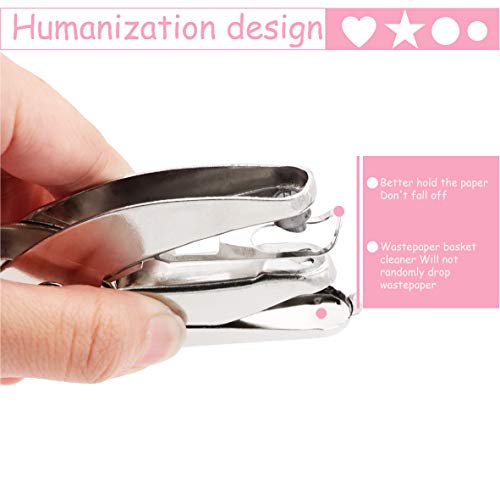 Taxutor 1/4 Inch Star Paper Hole Punch with Soft-Handled Punchers for Tags Clothing Ticket - Thumbnail 4