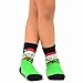 TeeHee Christmas Holiday Novelty Little Kids Toddler Crew Socks 3-Pair (6-8 Years, Santa Claus Snowman)