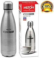 Milton Duo DLX 350 Bottle, 350ml, Silver