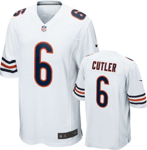 Chicago Bears Jay Cutler #6 NFL Big Boys Youth Game Jersey, White (X-Large (18-20))