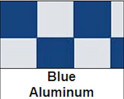 Aerokote 4" Blue on Aluminum Checkered Iron-on Covering for RC Model Aircraft