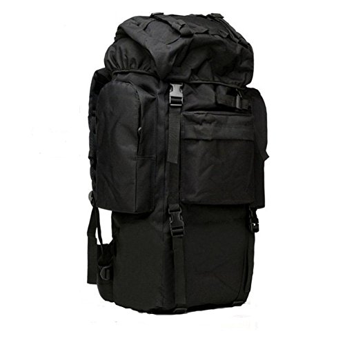 65L Internal Frame Backpack Waterproof Tactical High Capacity Hiking Camping Rucksack With Aluminum Frame, SWAMPLAND