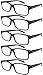Eyekepper 5 Pack Reading Glasses for Men Spring Hinges Classic Readers Black-Tortoise Frame +1.50