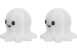 SHINEOFI Glow in The Dark Octopus Toilet Bolt Caps Covers, 2pcs Ocean Animal Toilet Seat Screw Accessories