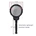 Cavogin Rechargeable Illuminated LED 3X Clip Magnifying Lamp with Metal Clamp - Optical Glass Magnifier Lens with 3 Adjustable Light Settings Detachable Aluminum Handle