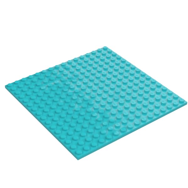 LEGO Classic Building Baseplate, 16 x 16 Studs, Part 91405 (Medium Azure, 1, Bricks) โ image 1